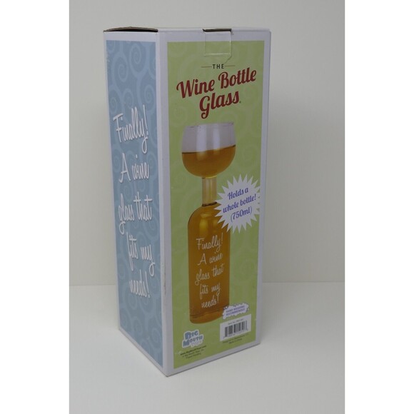 Big Mouth The Original Wine Bottle Glass Gigantic Holds Full Bottle 750 ml NEW - Picture 3 of 6